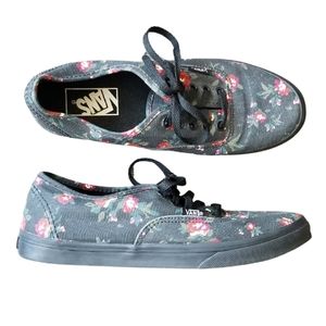 SOLD - VANS Low Rise Floral Print Sneakers
